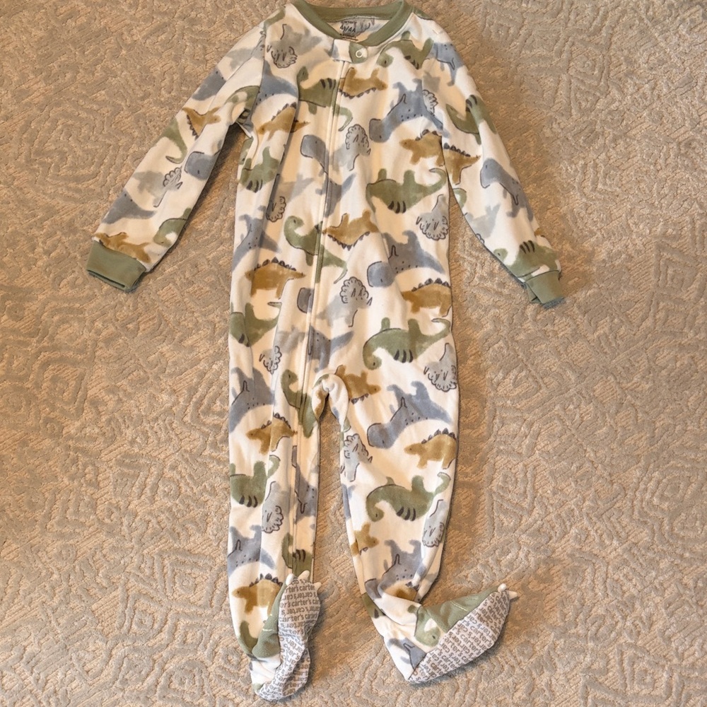 Dinosaur Print Kids One Piece Pajama